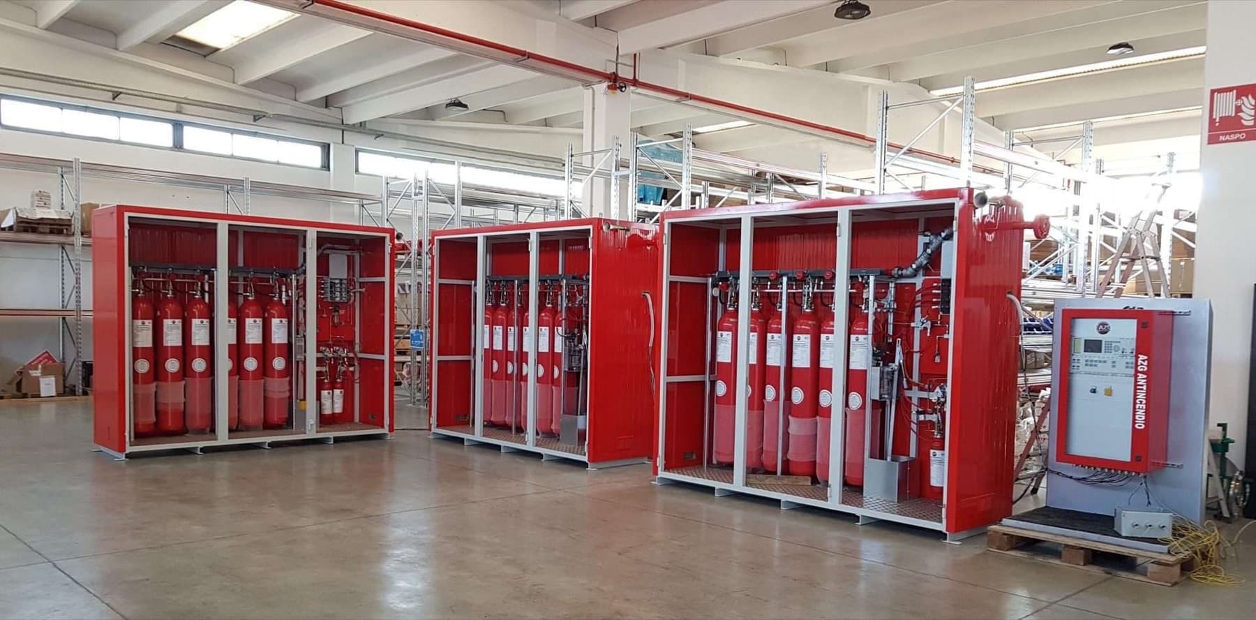 Butle instalacji gaśniczej gazowej AZG