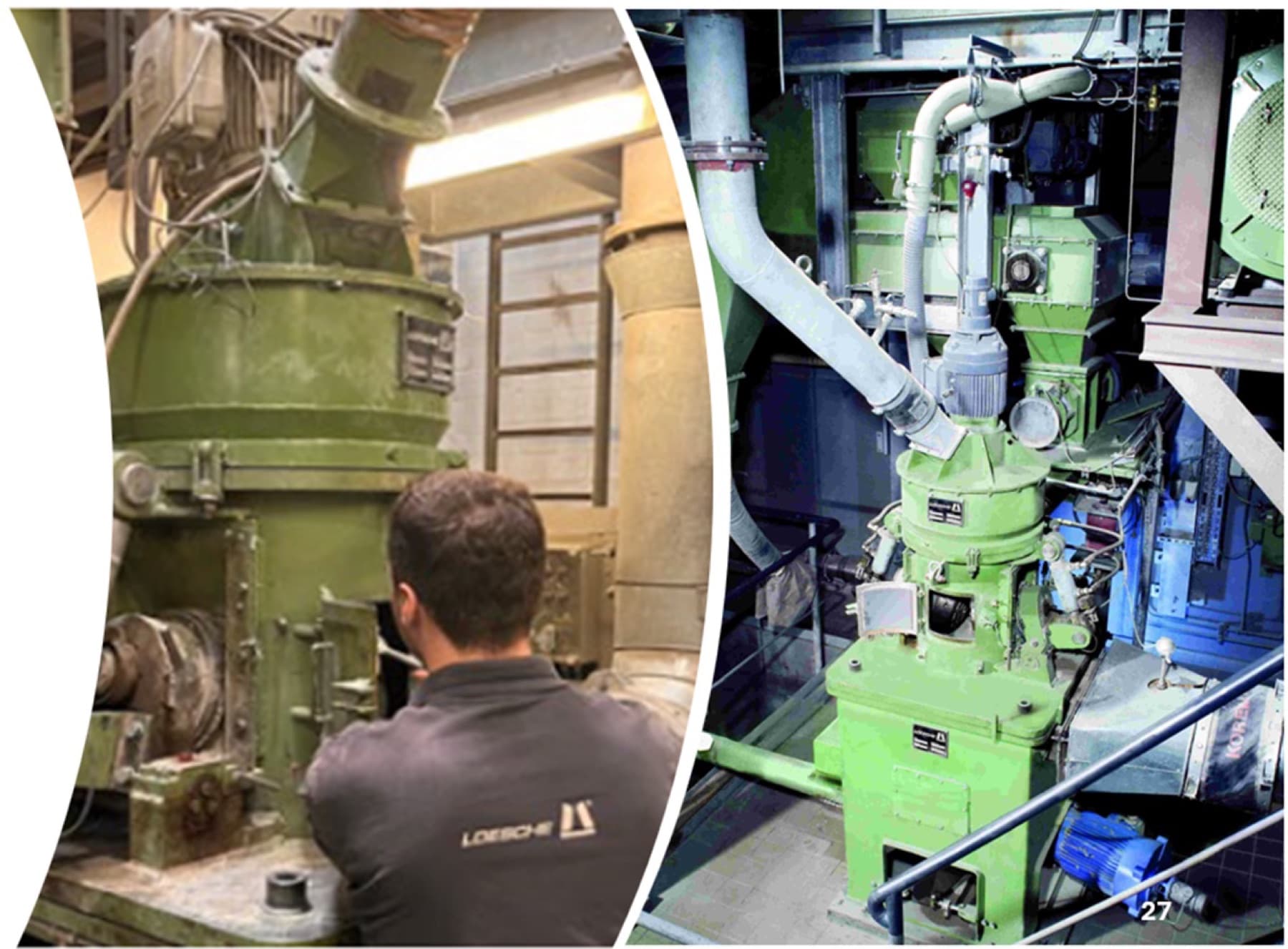 Młyn w centrum testowym LOESCHE