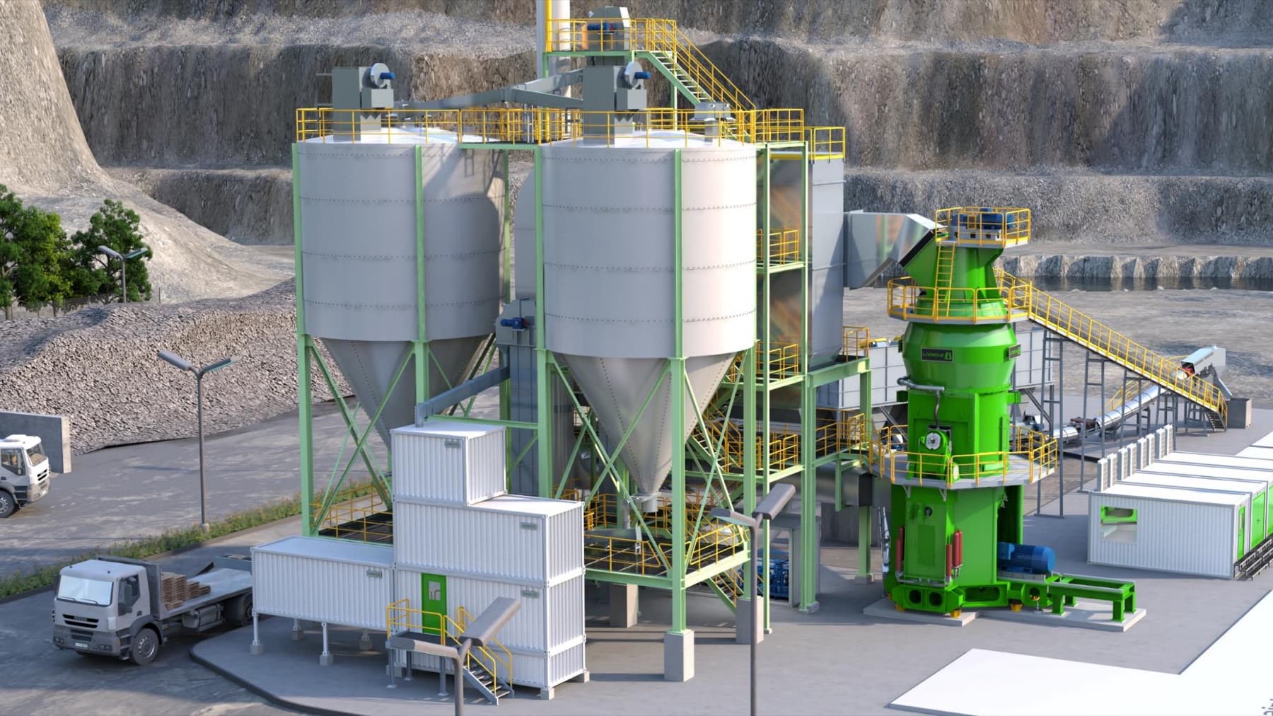 Kompaktowa przemiałownia cementu LOESCHE CCG w wykonaniu modułowym