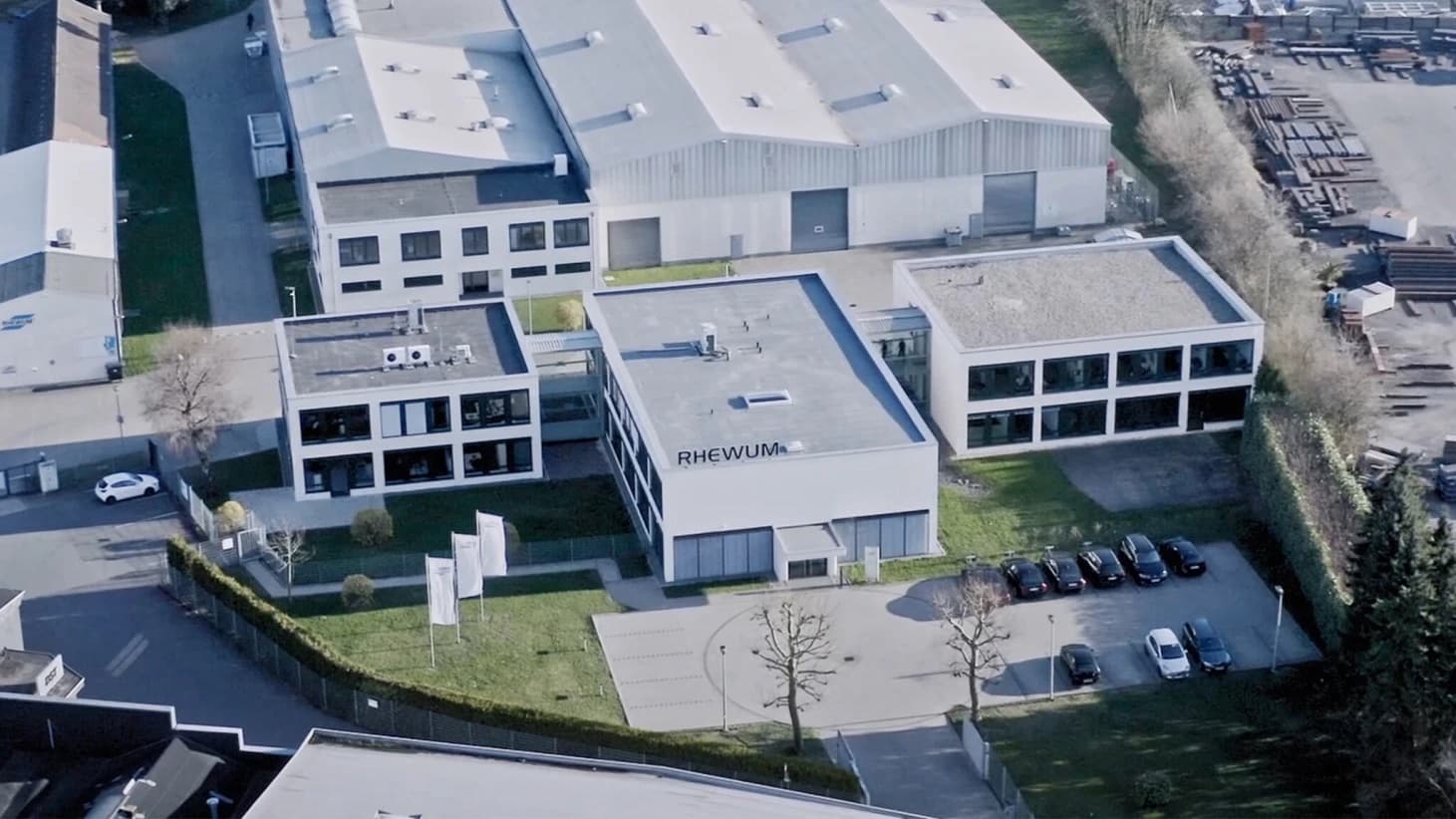 Zakład RHEWUM w Remscheid z lotu ptaka